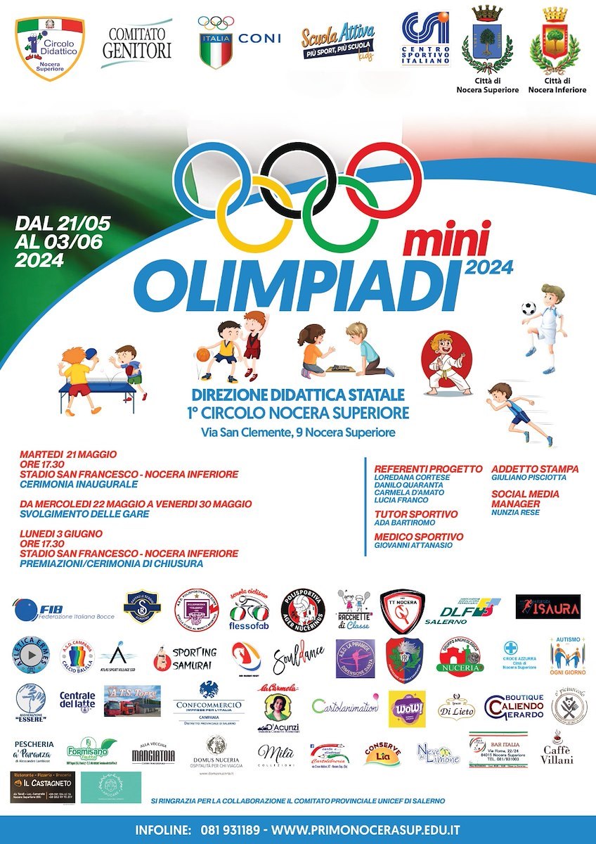 Il Portico Mini Olimpiadi A Nocera Superiore Il Via Con La