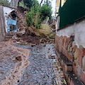 Allerta meteo, a Cava de' Tirreni nuovi disagi: frana in via Nicola Pastore [FOTO]