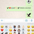 C’è anche l’aquila 'Cavese' nelle emoticons di Whats App