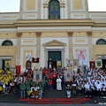 Cava de' Tirreni: celebrata la Pasqua dei Trombonieri, Sbandieratori e Cavalieri a Santa Maria della Visitazione 