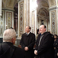 Gianfranco Fini in visita all'Abbazia