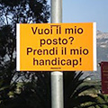 I posti per disabili sempre off limits