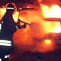 In fiamme nella notte gli automezzi della Croce Verde