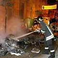 Incendiati i portarifiuti del Corso