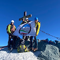 Quattro cavesi in cima al Grossglokner, la cima più alta dell'Austria 