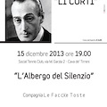 Rassegna Teatrale "Li Curti", domenica in scena "L'Albergo del Silenzio"