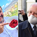 Salvini in visita in Campania, il commento di De Luca: «Si vaccini e non faccia lo scapigliato»