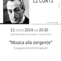 Stagione Teatrale "Li Curti", il 21 marzo in scena "Musica alla sorgente"