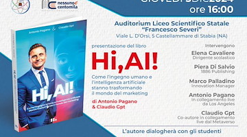 A Castellammare e Cava de' Tirreni si presenta “Hi, AI”, libro sull'intelligenza artificiale