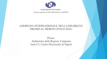 Al Comune di Cava de’ Tirreni sarà assegnato il “Premio al Merito Civico 2024 per la solidarietà e l’inclusione delle Persone con disabilità”