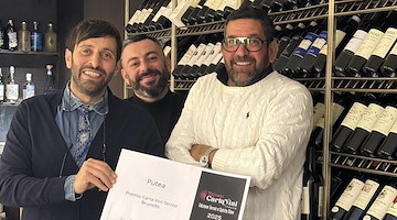 Cava de’ Tirreni: Putea, unico ristorante campano premiato alla Milano Wine Week 2025 nella categoria Brunello