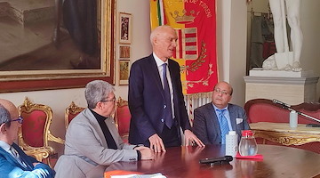 Il Presidente del Tribunale di Nocera Inferiore Massimo Sergio Palumbo in visita a Cava de' Tirreni 