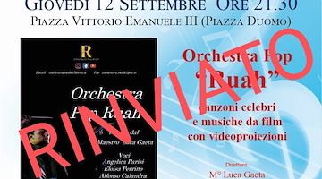 Maltempo, a Cava de' Tirreni rinviati eventi del 12 settembre 