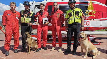 Salerno, addestramento congiunto per i Vigili del Fuoco: simulato intervento in montagna