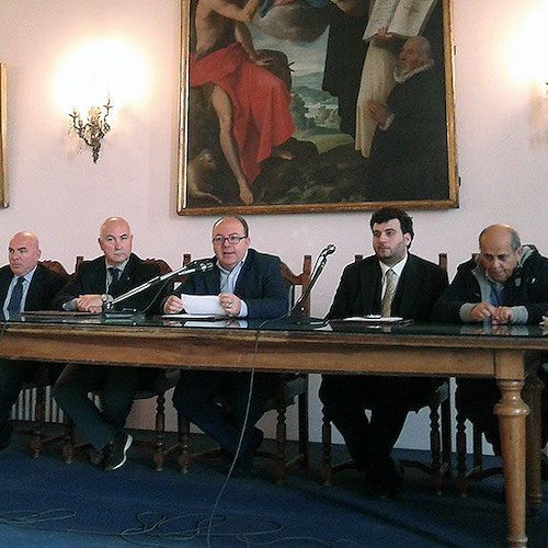 Da sin., Landolfi, Giaquinto, Galdi, Lamberti e Palumbo