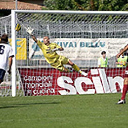 Il primo gol del Cittadella (foto del servizio a cura di MetellianaPress)