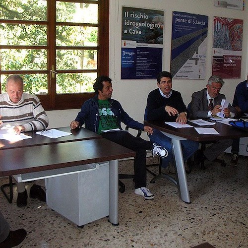 Una fase della conferenza a Palazzo di Città