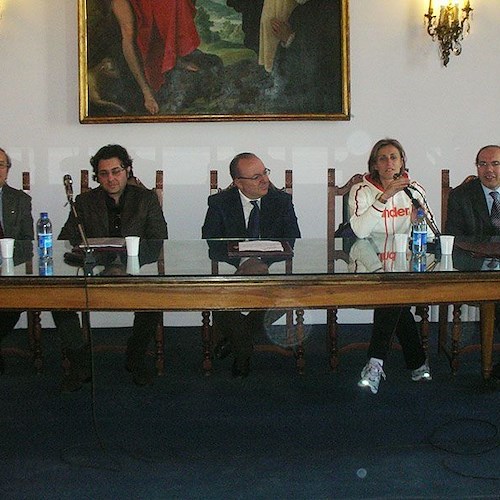 Da sinistra: Mario Piscopo, Massimiliano Di Matteo, Marco Galdi, Antonietta Di Martino e Carmine Adinolfi