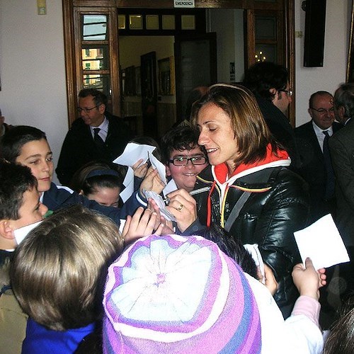 La Di Martino presa d'assalto dagli alunni della scuola Don Bosco