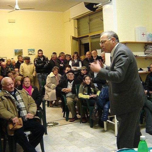 L'incontro con i cittadini del rione