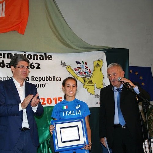 La premiazione di Erica Sorrentino, Atleta cavese dell'anno