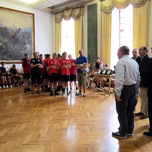 In maglia rossa i ragazzi del Copenaghen