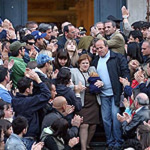 La commozione dei familiari di Catello Mari (le foto del servizio sono a cura di Angelo Tortorella)