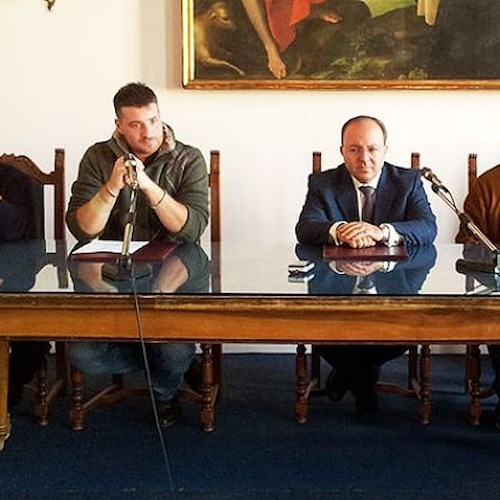 Da sin., Angela Pappalardo, Assunta Medolla, Vincenzo Lamberti, Mario Polverino, Marco Galdi e Roberto Tuorto