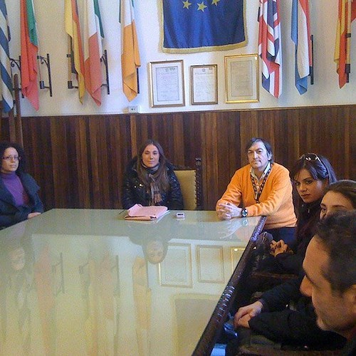 L'incontro a Palazzo con la delegazione di Ercolano