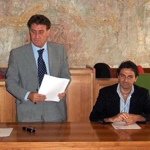 Il Sindaco di Vietri sul Mare, Francesco Benincasa, e Mario Pagano