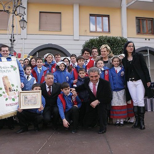 La premiazione del Gruppo folklorico Ortensia