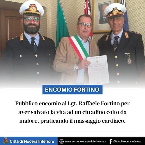 encomio al luogotenente Raffaele Fortino