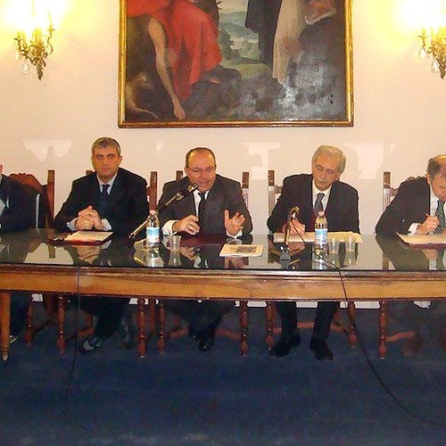 Da sinistra: Matteo Monetta, Luigi Napoli, Marco Galdi, Giovanni Baldi e Maurizio Avagliano