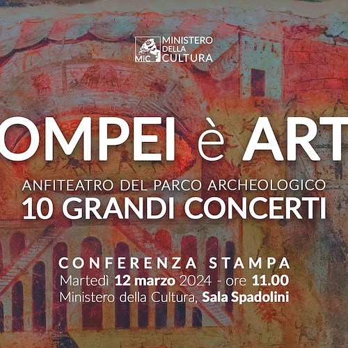 Pompei è arte: da Russell Crowe a De Gregori, ecco tutti i grandi concerti estivi nell’Anfiteatro