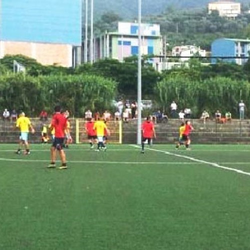 Un momento della gara tra Casertana ed Equipe Campania