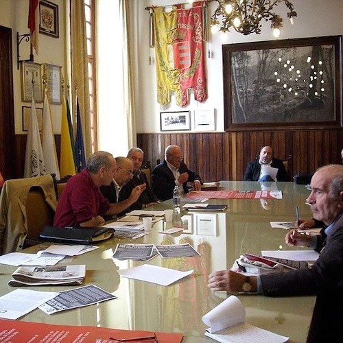 La conferenza stampa a Palazzo di Città