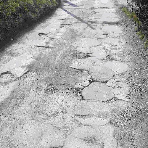 La condizione delle strade in località San Felice