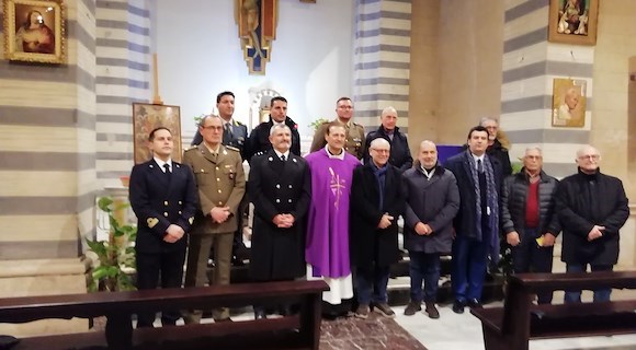 Cava de' Tirreni: celebrata la Messa di Natale per i Caduti dal nuovo Cappellano Militare Don Cosimo Monopoli