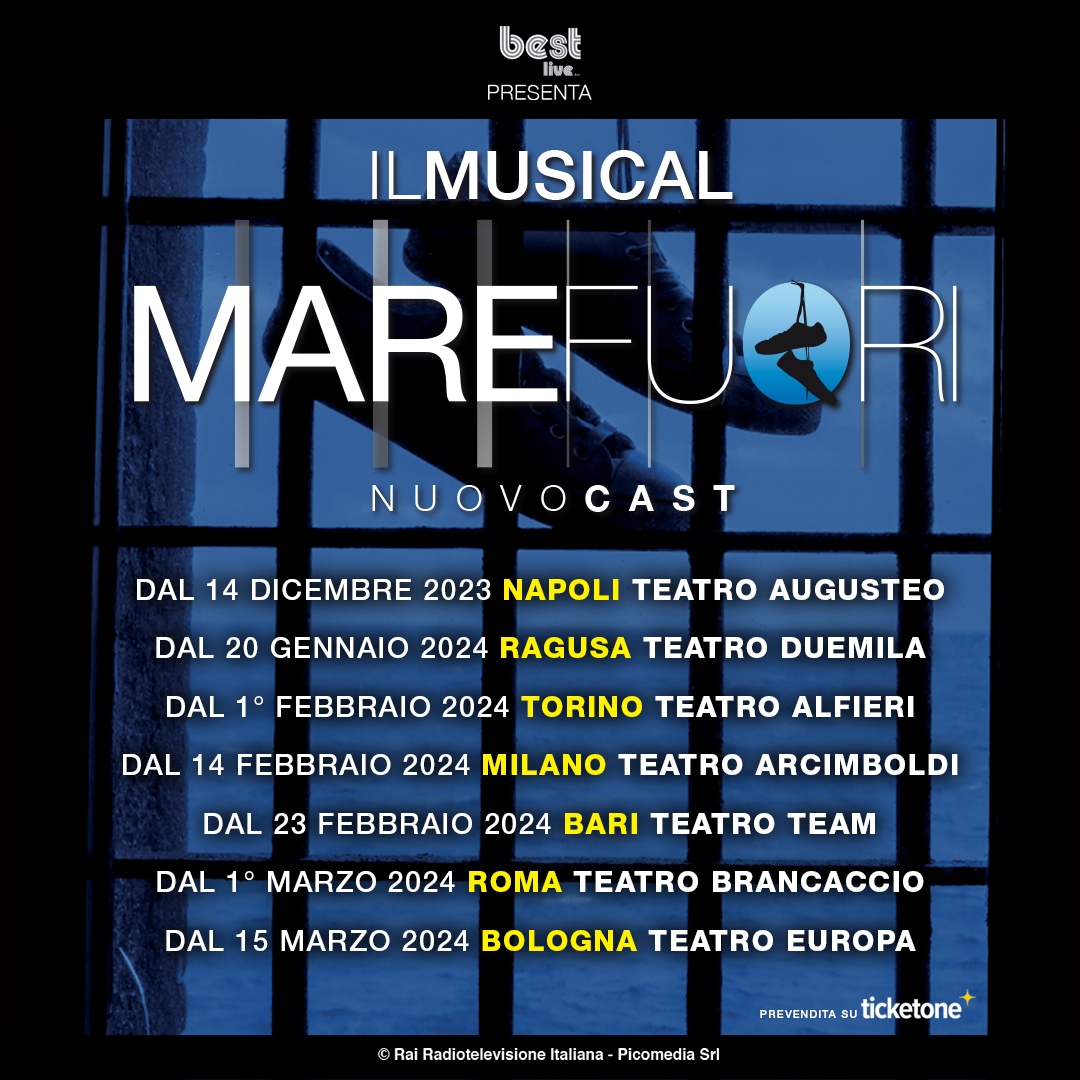 Mare fuori diventa un musical: cast, date, biglietti